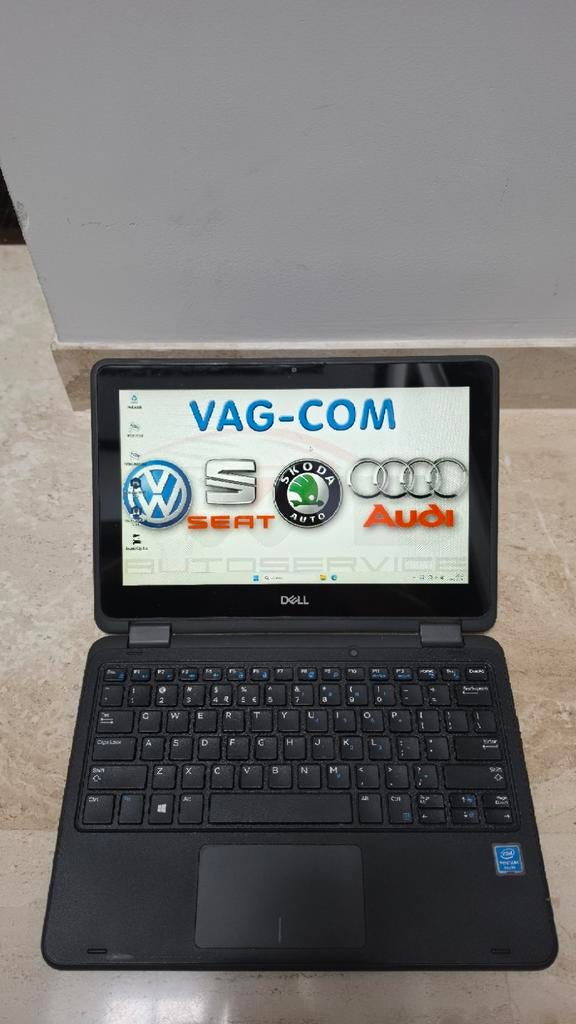 Dell Laptop met Autoscan software, Computers en Software, Windows Laptops, Gebruikt, Qwerty, 11 inch, Met touchscreen
