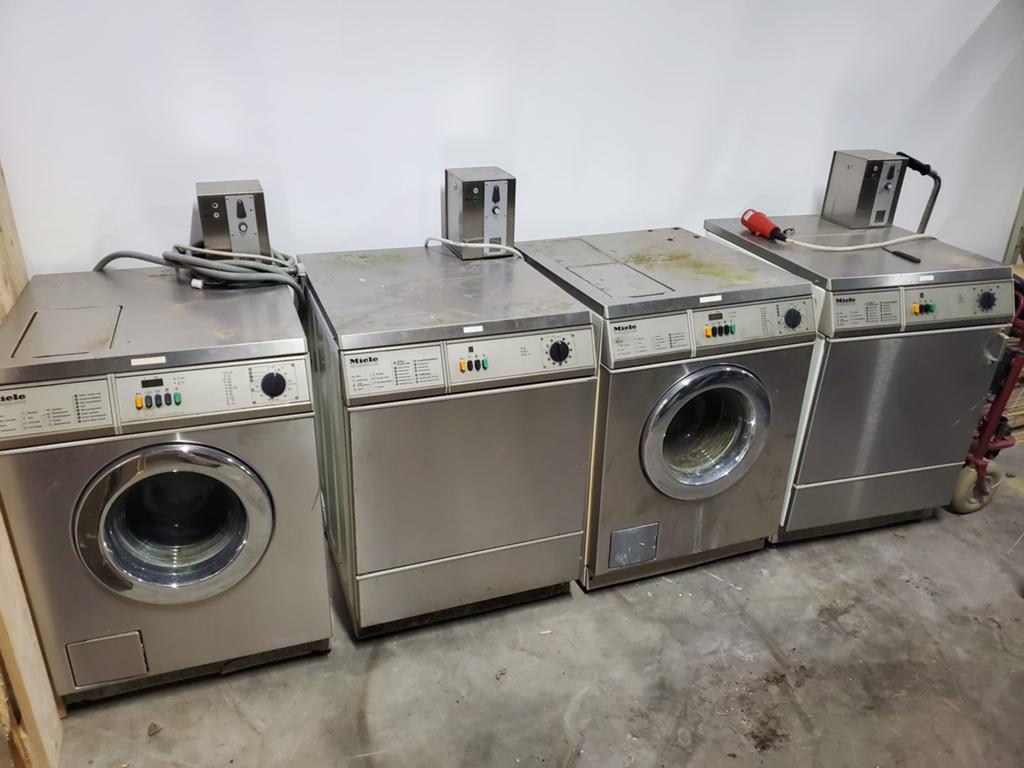 2 wasmachines, 2 drogers met geldautomaat (1 defect), Ophalen of Verzenden, Gebruikt