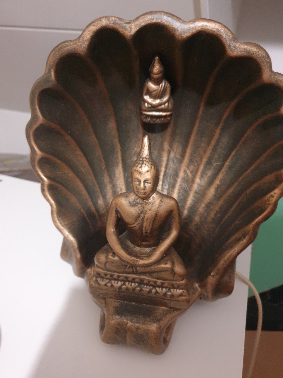 boeddah schelp lamp, Ophalen