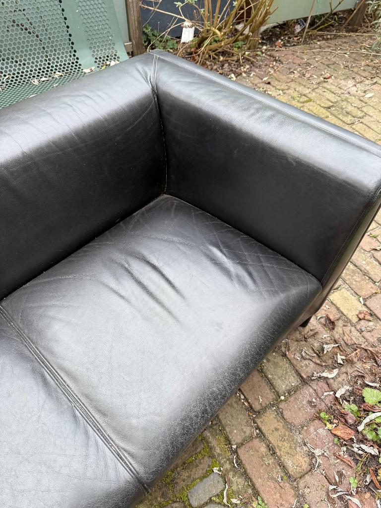 Josef Hoffmann Wittmann Sofa Oostenrijk Design, Gebruikt, Driepersoons, 75 tot 100 cm, Klassiek Tijdloos Vintage Chique Loungen