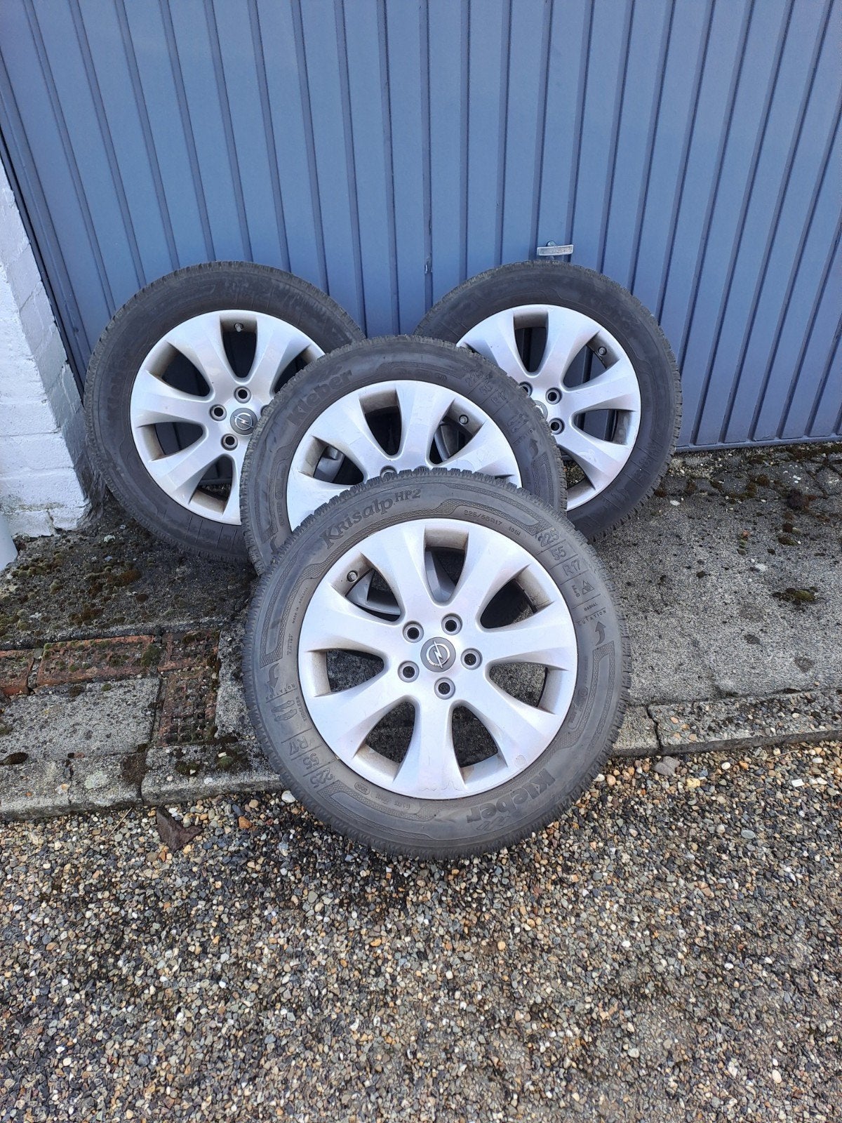 Kleber Krisalp HP2 Winterbanden met Velgen 225/55 R17, Ophalen, Gebruikt, Banden en Velgen, 17 inch