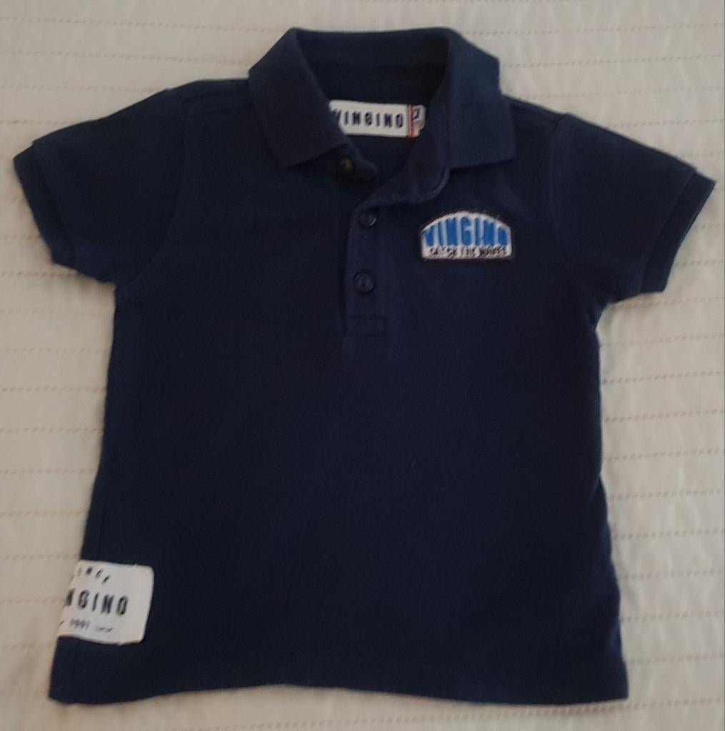 Vingino polo t-shirt maat 68 jongen baby kleding tshirt merk, Kinderen en Baby's, Babykleding | Maat 68, Verzenden, Zo goed als nieuw