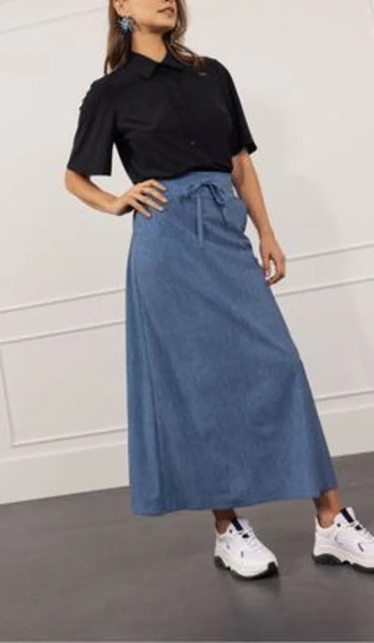 Studio anneloe chloe maxie rok M denim travelstof, Kleding | Dames, Rokken, Overige kleuren, Ophalen of Verzenden, Zo goed als nieuw