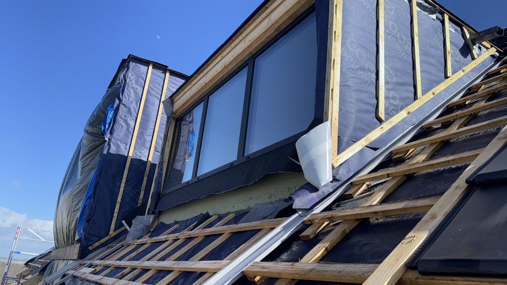Aluminium kozijnen  2995 mm x 1120 mm Aluprof kleur mat zwar, Ophalen, Inclusief glas, 75 tot 150 cm, Raamkozijn