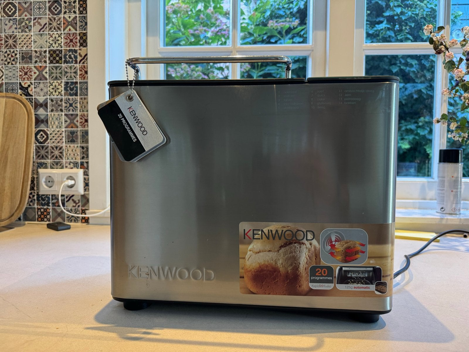 Kenwood Broodbakmachine met 20 programma's, 800 tot 1200 gram deeg, Zo goed als nieuw, Kijkvenster, Ophalen