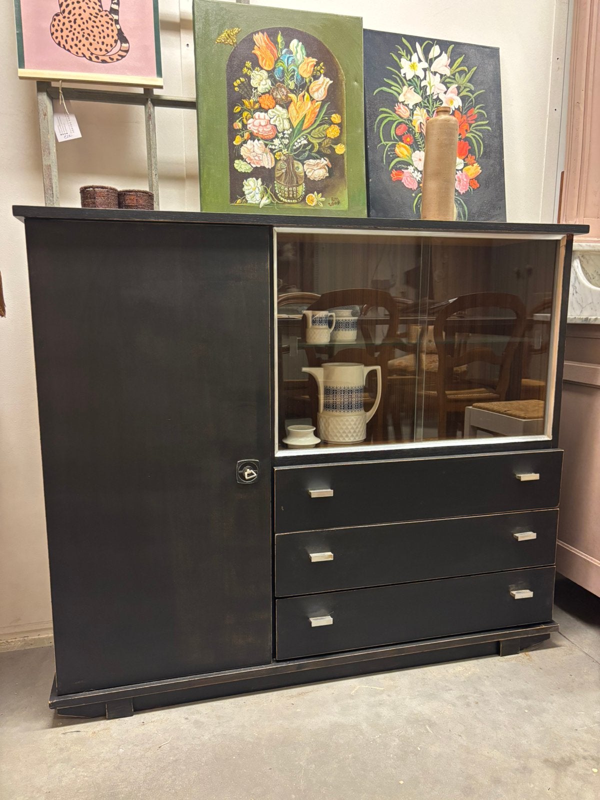 Vintage sideboard / dressoir / buffetkast / kast, Ophalen, Huis en Inrichting