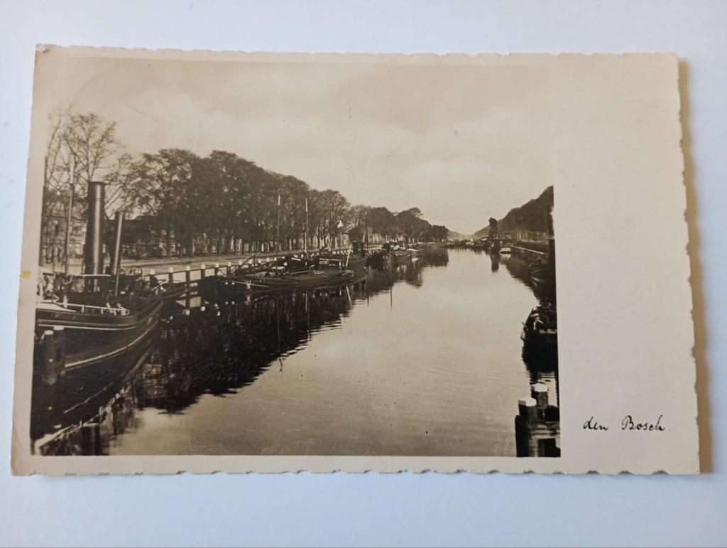 Den Bosch met Scheepvaart 1934, Verzamelen, Ophalen of Verzenden, 1920 tot 1940, Gelopen, Noord-Brabant