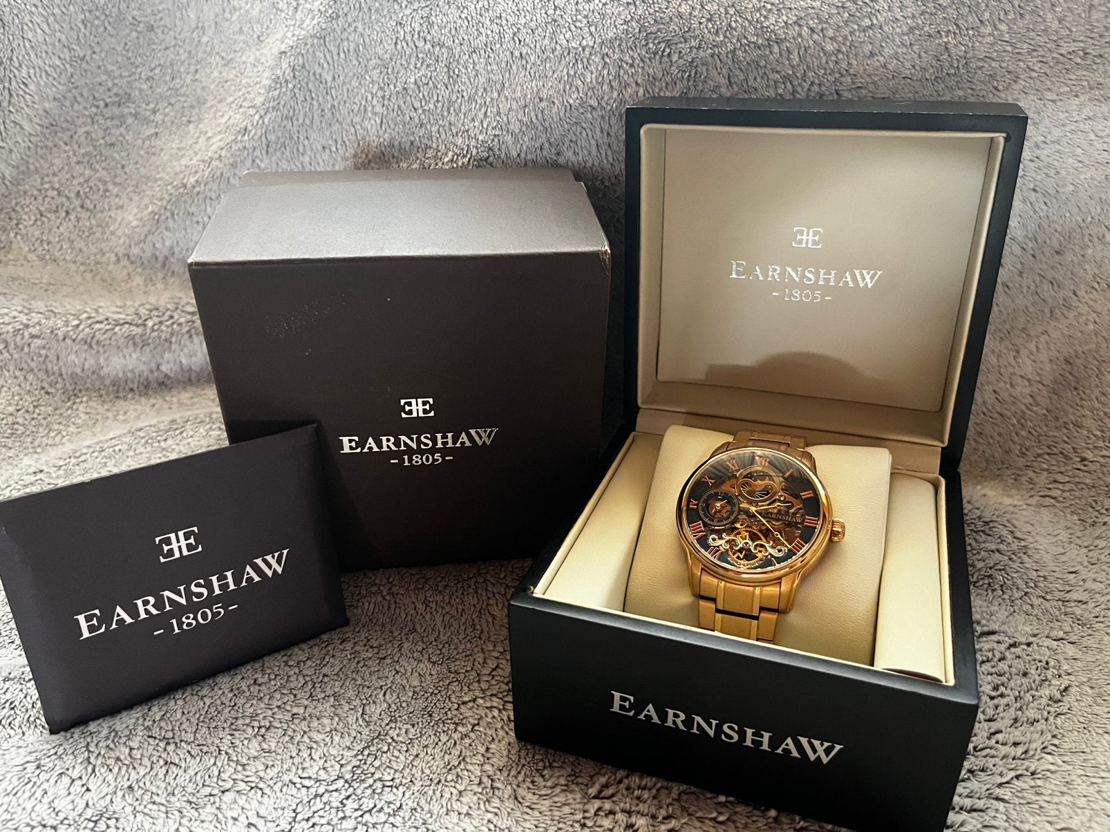 Earnshaw -1805- horloge, Sieraden, Tassen en Uiterlijk, Horloges | Heren, Overige merken, Staal, Polshorloge, Ophalen of Verzenden