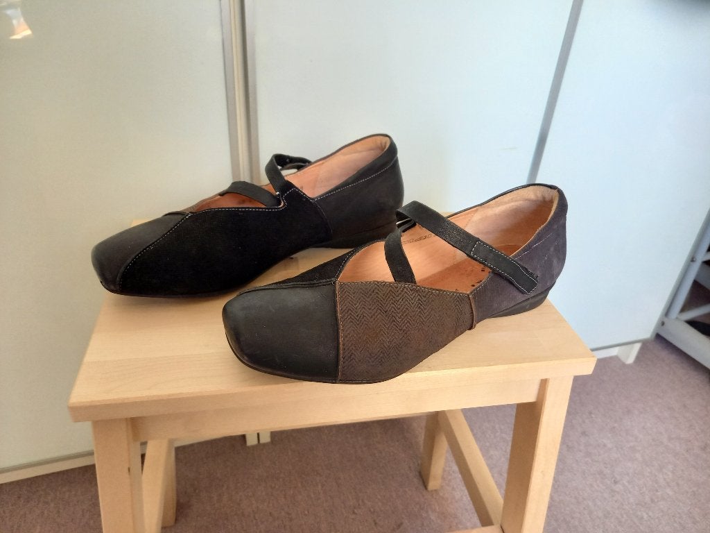 Think! Schoenen (Maat 41) Zwart met Bruin, Schoenen met lage hakken, Overige kleuren, -, Ophalen of Verzenden