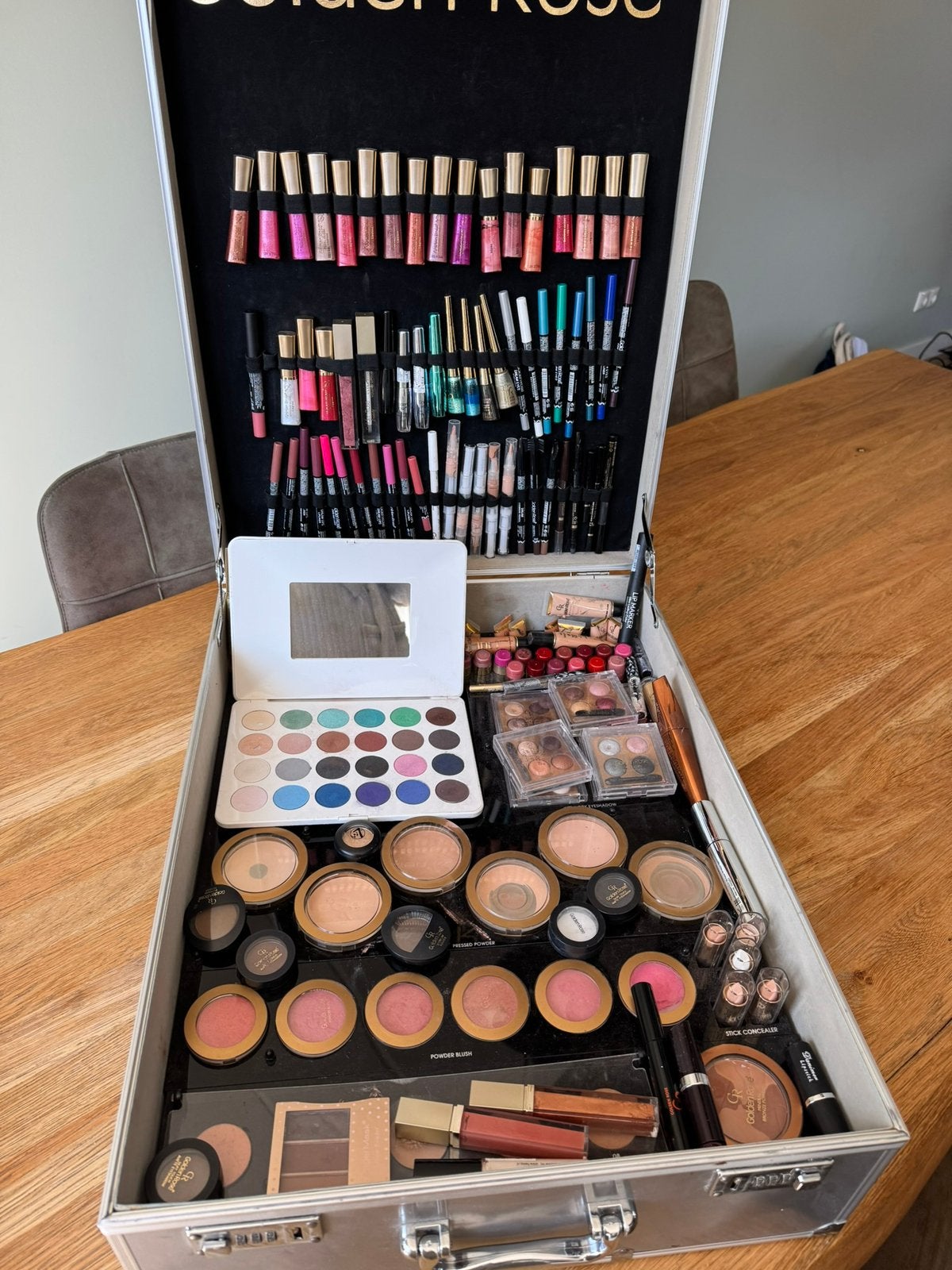 Professionele Make-Up koffer van Golden Rose (gebruikt), Ophalen, Zo goed als nieuw, Gehele gezicht