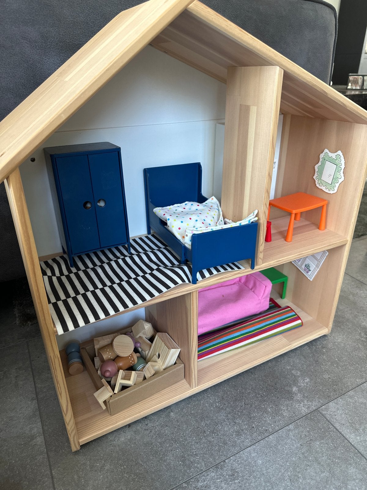 Ikea poppenhuis met meubels, Ophalen, Gebruikt, Overige typen