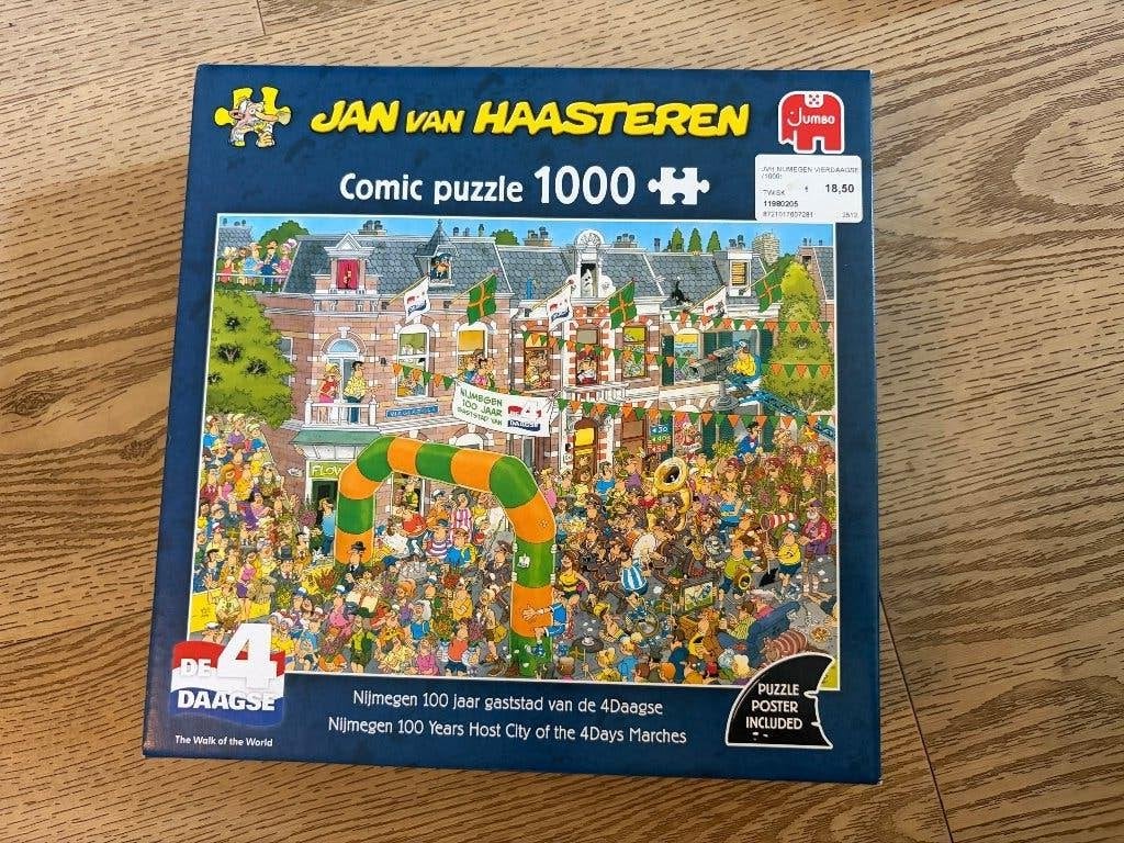 Jan van Haasteren puzzel 1000 stukjes, Ophalen of Verzenden, 500 t/m 1500 stukjes, Zo goed als nieuw, Legpuzzel