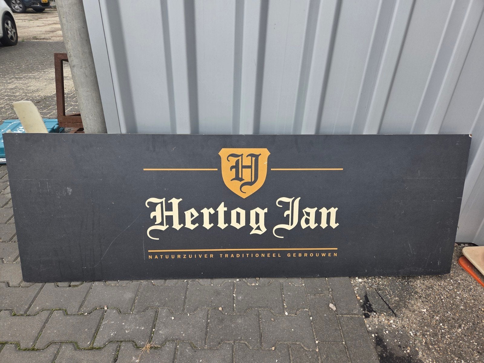 Groot Hertog Jan Reclamebord - Origineel Brouwerij Item, Verzamelen, Merken en Reclamevoorwerpen, Ophalen of Verzenden