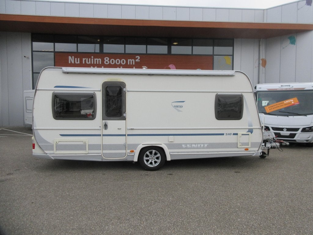 Fendt Topas 510 MET ISABELLA VOORTENT, Caravans en Kamperen, Rondzit, Lengtebed, Tot en met 4, 1000 - 1250 kg