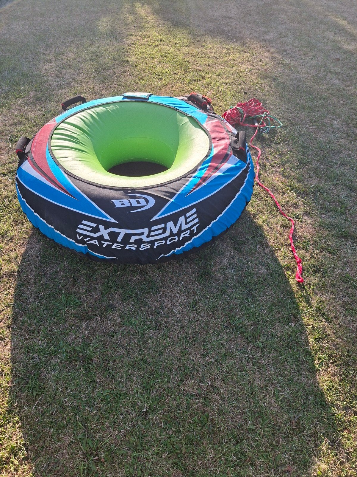 Funband / Funtube Extreme Watersport met touw en vest, Watersport en Boten, Waterski's, Ophalen of Verzenden, Zo goed als nieuw