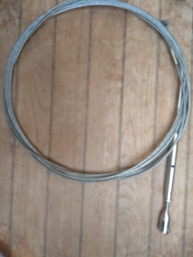 Stag 4 mm rvs staal kabel met spanner en terminal, Ophalen of Verzenden, Gebruikt, Lijn of Blok
