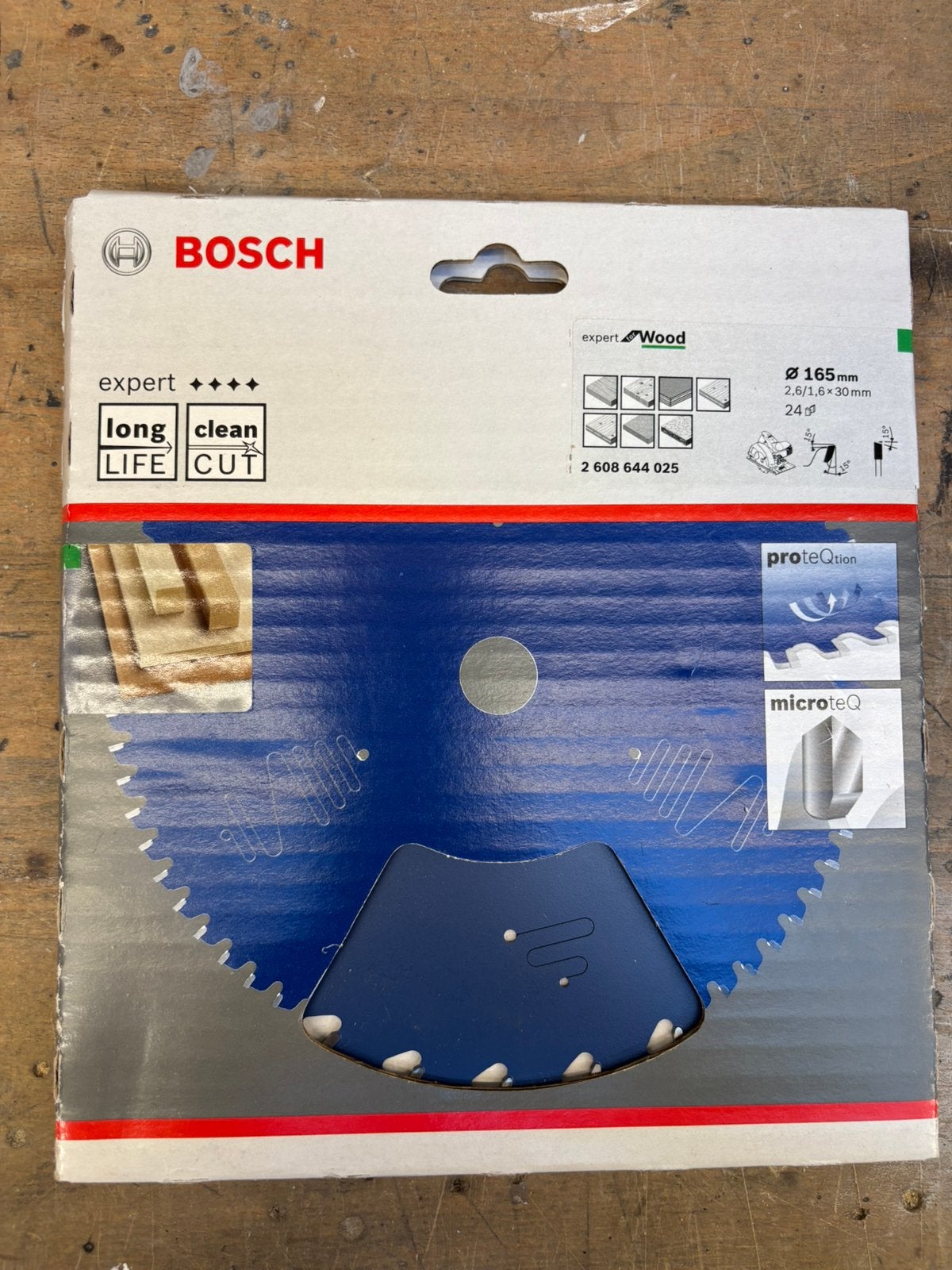 Bosch cirkelzaagblad 165 mm, Ophalen of Verzenden, Nieuw