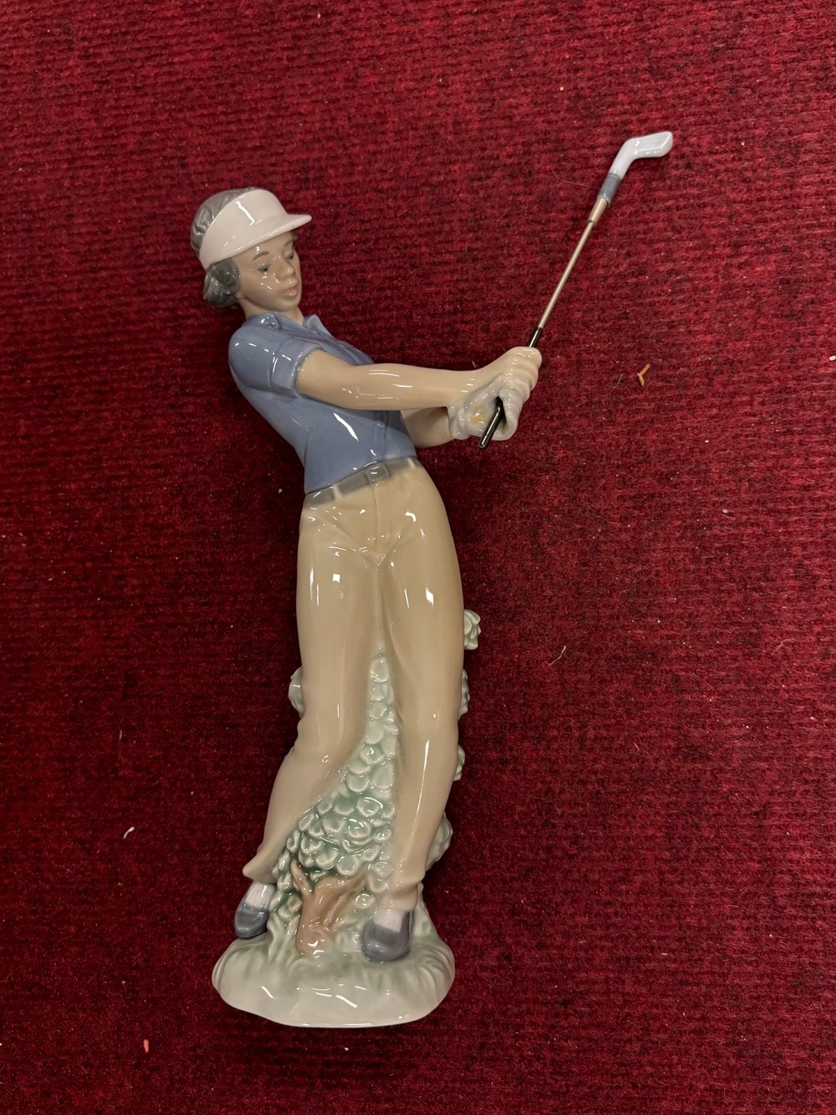Nao by Lladro Porseleinen Beeldje Golfster 1985, Ophalen of Verzenden, Gebruikt, Mens