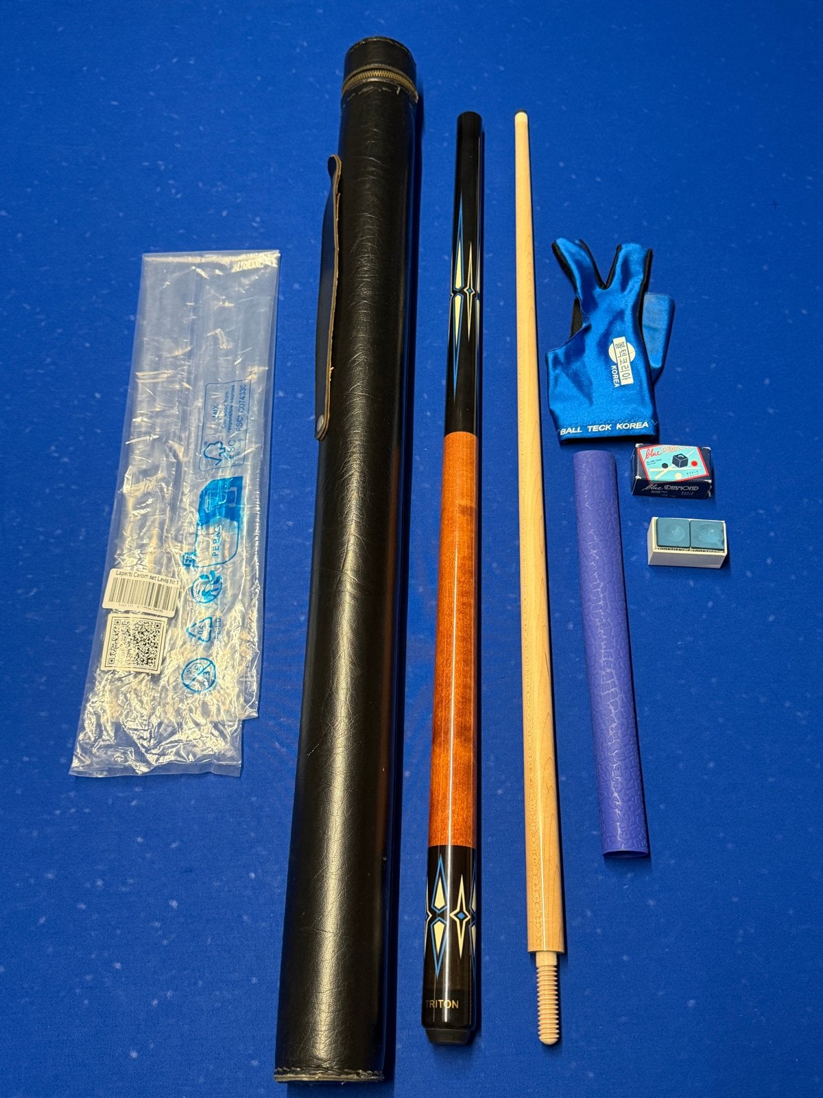 Complete Biljart Keu Set met Koffer en Accessoires, Ophalen of Verzenden, Gebruikt, Keu of Ballen