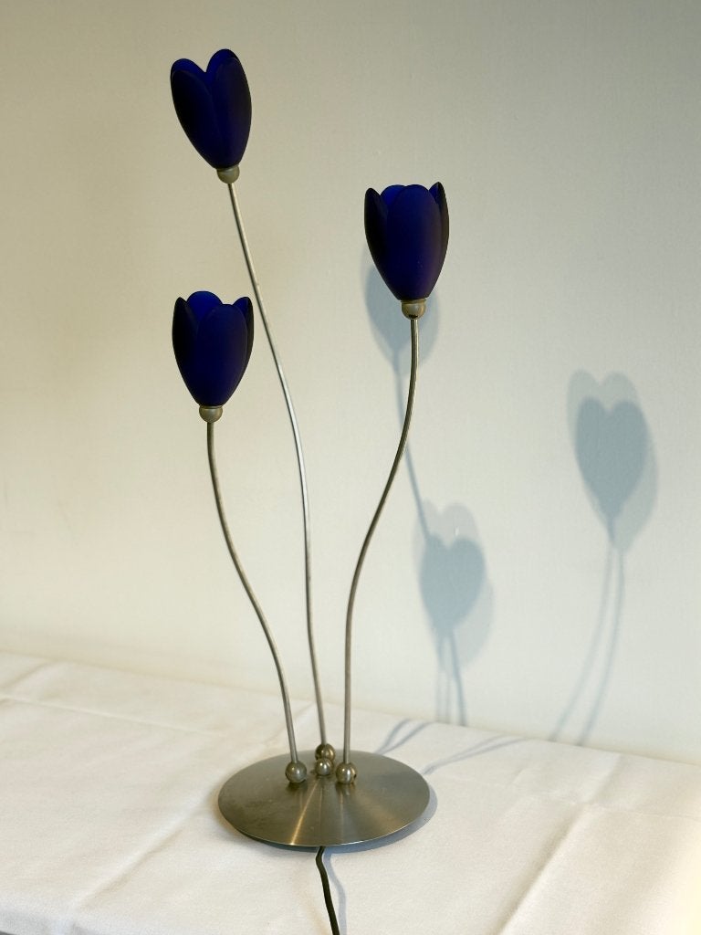 Harco Loor Tulip design lamp, Huis en Inrichting, Blauw, Overige typen, Overige merken, E14 (klein)