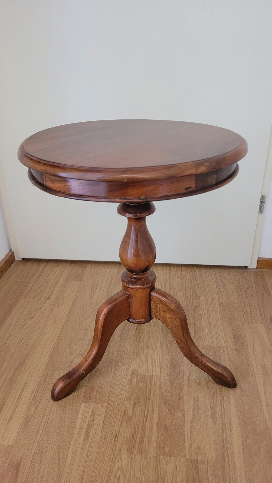 Klassiek Wijntafeltje - Rond Houten Bijzettafeltje, Ophalen