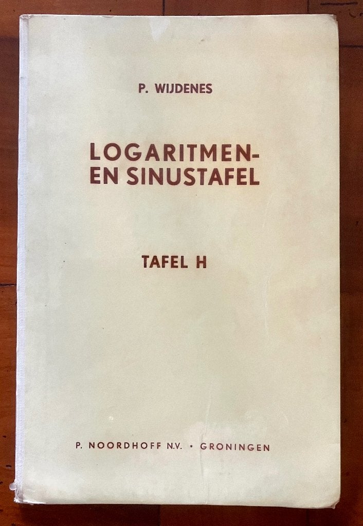Logaritmen- en sinustafel / tafel H, Boeken, Ophalen, Beta, Gelezen, Niet van toepassing