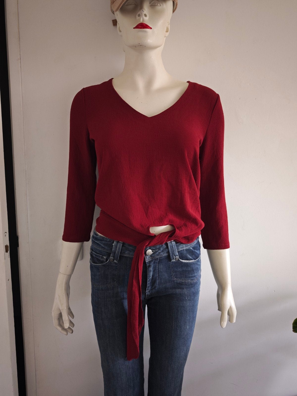 Aaiko rode blouse XS nieuw was € 59,95, Ophalen of Verzenden, Nieuw, Maat 34 (XS) of kleiner, Rood