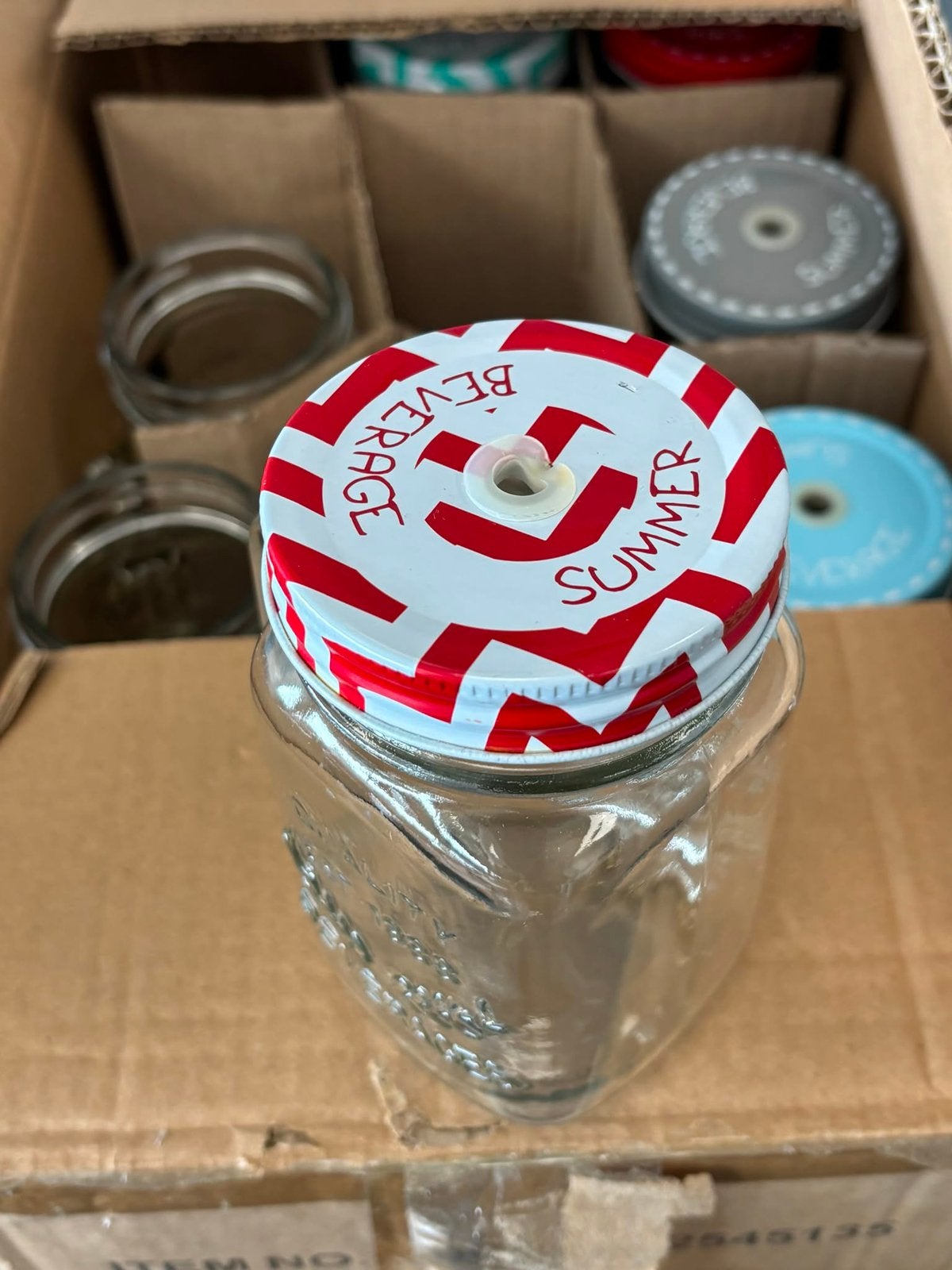 Nieuwe glazen pulletjes met deksel zonder rietjes, Ophalen, Glas of Glazen, Nieuw, Glas