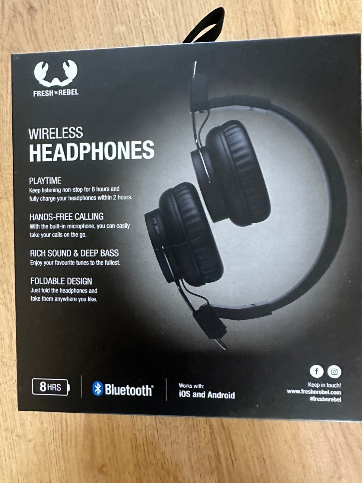 Fresh ‘n Rebel Bleutooth wiress headphones, Computers en Software, Headsets, Ophalen of Verzenden, Zo goed als nieuw