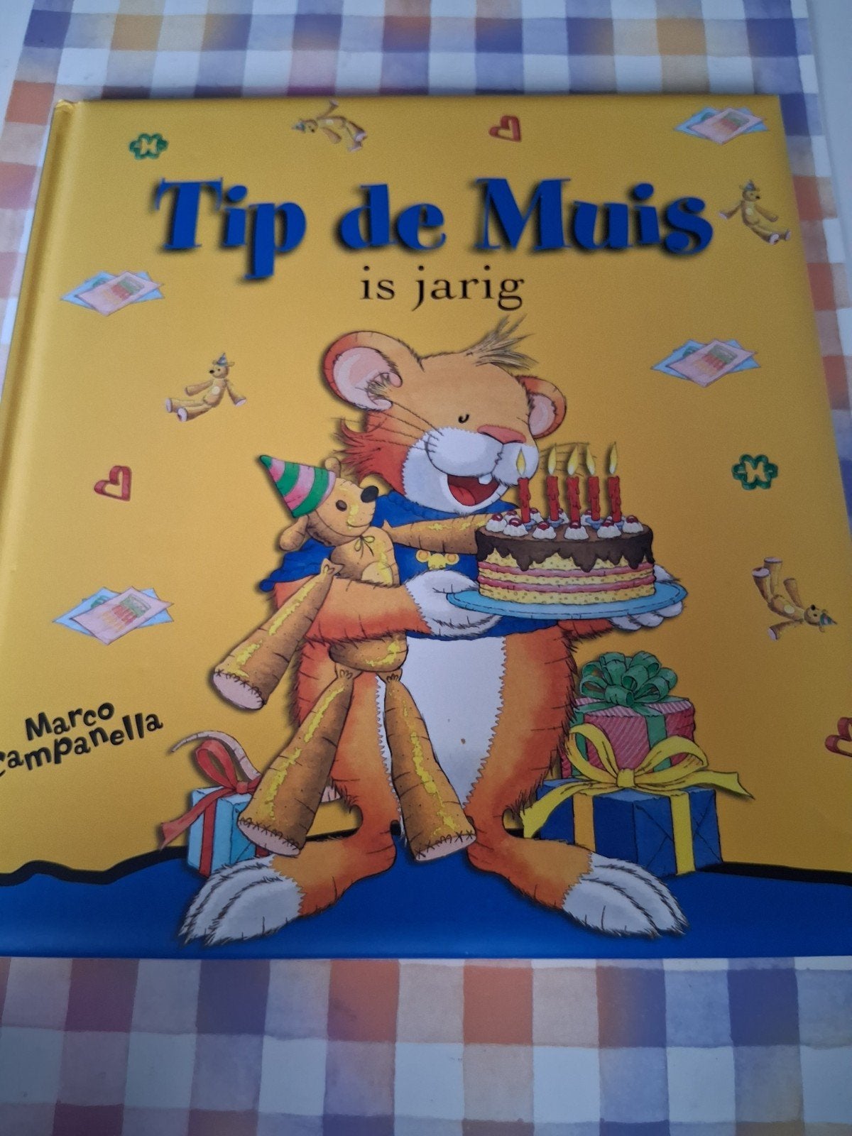 boek marco campanella - tip de muis is jarig, Boeken, Ophalen of Verzenden, Gelezen, 3 tot 4 jaar
