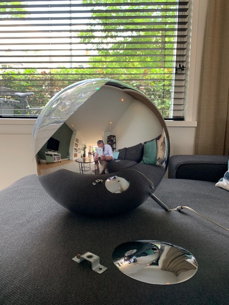 Tom Dixon Mirror Ball Chrome 40cm, Ophalen, Gebruikt, Anders en futuristisch, Kunststof