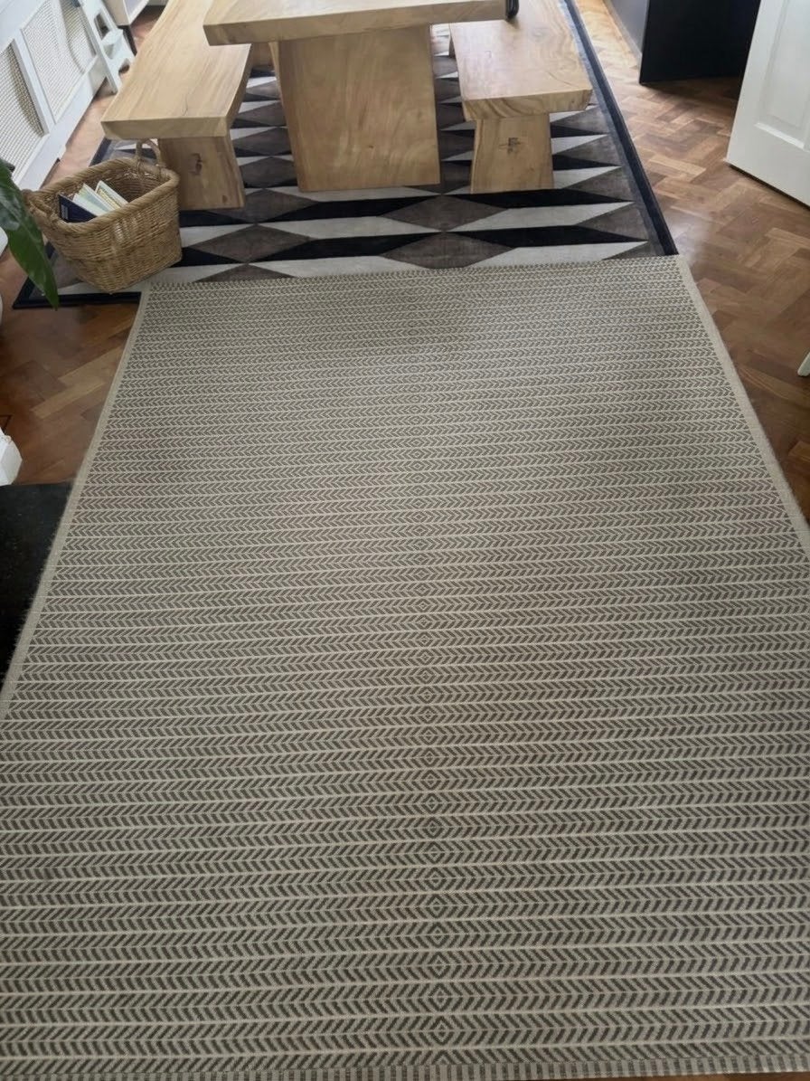 IKEA LOBBÄK Vloerkleed - 200x250 cm, Ophalen, Gebruikt, Wit, 200 cm of meer
