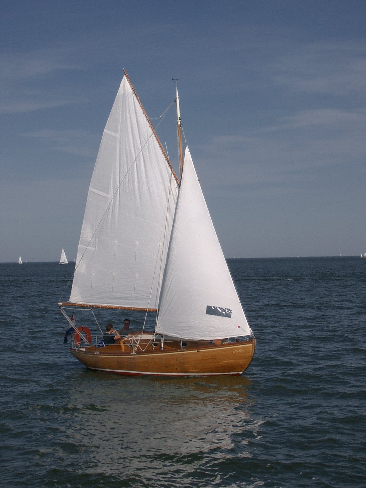 Te koop  klassieke houten zeilboot 'Robber', Ophalen, Gebruikt, Binnenboordmotor, 1.00 - 1.50 meter