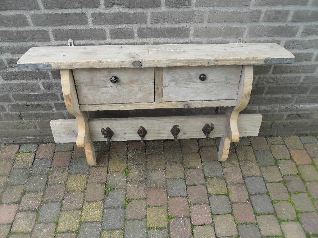 landelijke kapstok, Zo goed als nieuw, Minder dan 100 cm, Hout, Ophalen