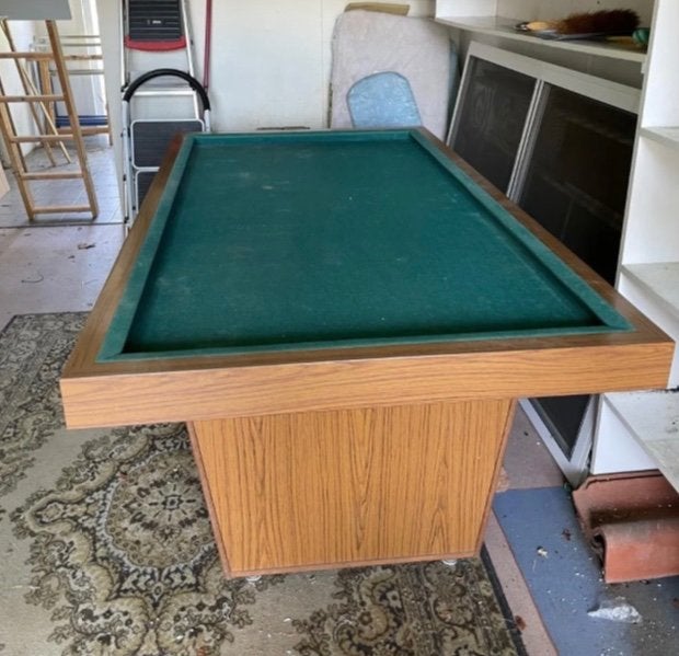 Biljarttafel middelgroot, Sport en Fitness, Biljarten en Poolen, Ophalen, Gebruikt, Biljarttafel