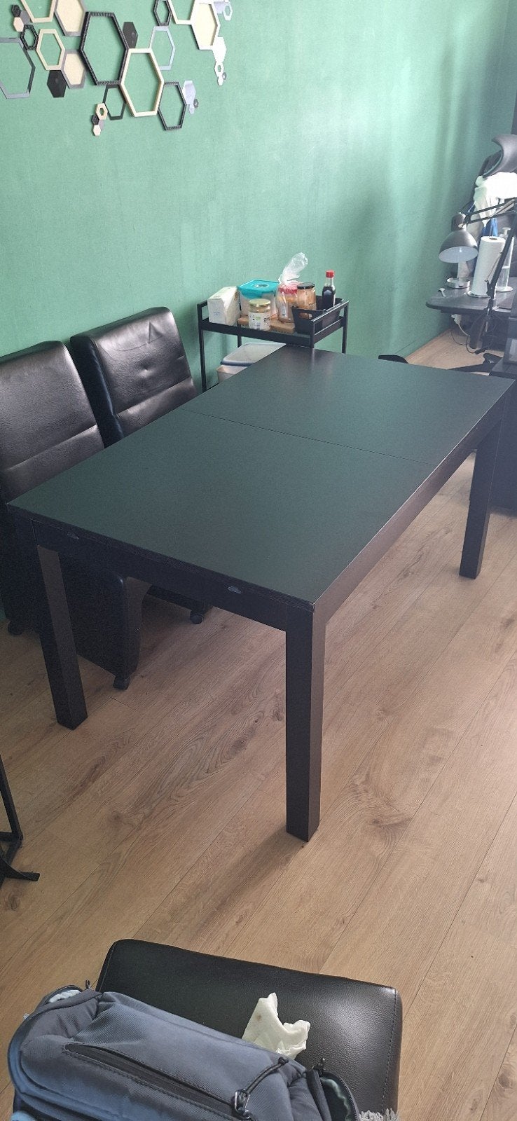 Uitschuifbare eettafel IKEA Bjursta (stoelen optioneel), Huis en Inrichting, Ophalen, Gebruikt, 50 tot 100 cm, 150 tot 200 cm