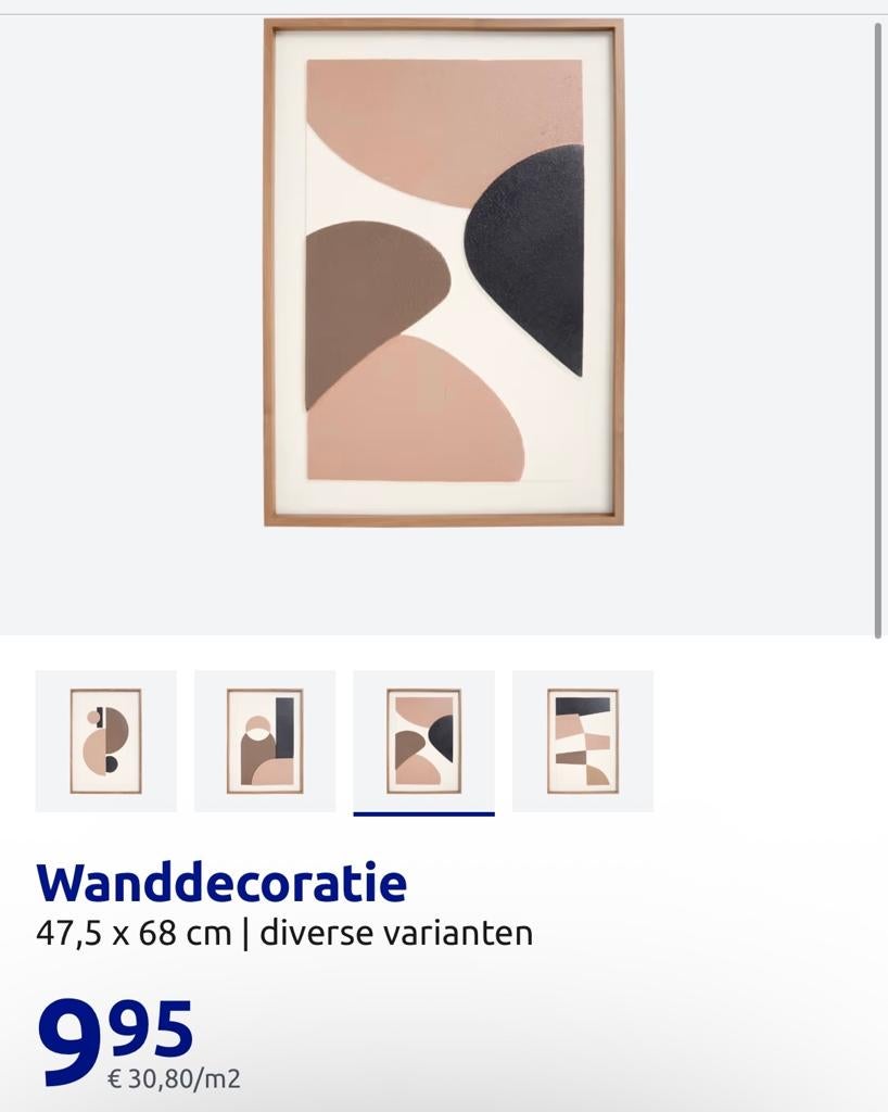 Gezocht: Wanddecoratie Action (47,5 x 68 cm), Huis en Inrichting, Schilderij, Hout, Meerkleurig, Ophalen of Verzenden