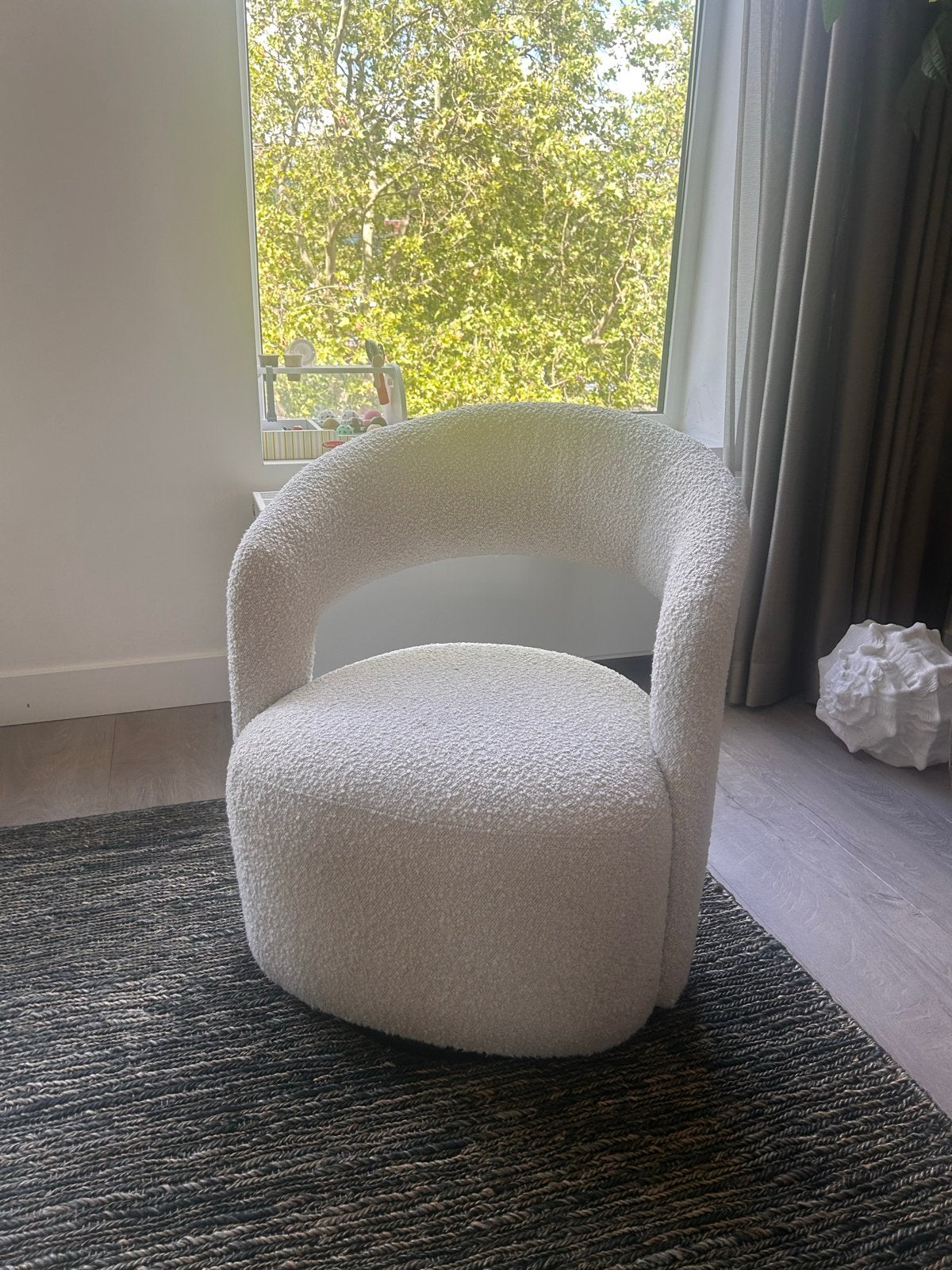 Fauteuil - Crème Wit.  Sofa Company, Ophalen, Zo goed als nieuw, Stof, 75 tot 100 cm