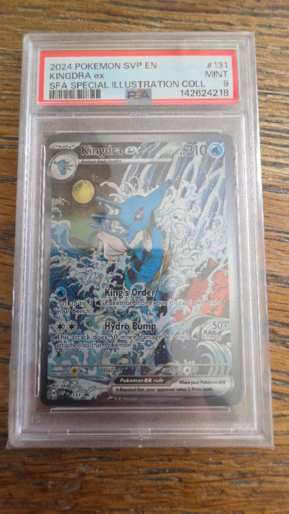 Kingdra ex SVP 13 PSA 9 MINT, Ophalen of Verzenden, Zo goed als nieuw, Losse kaart