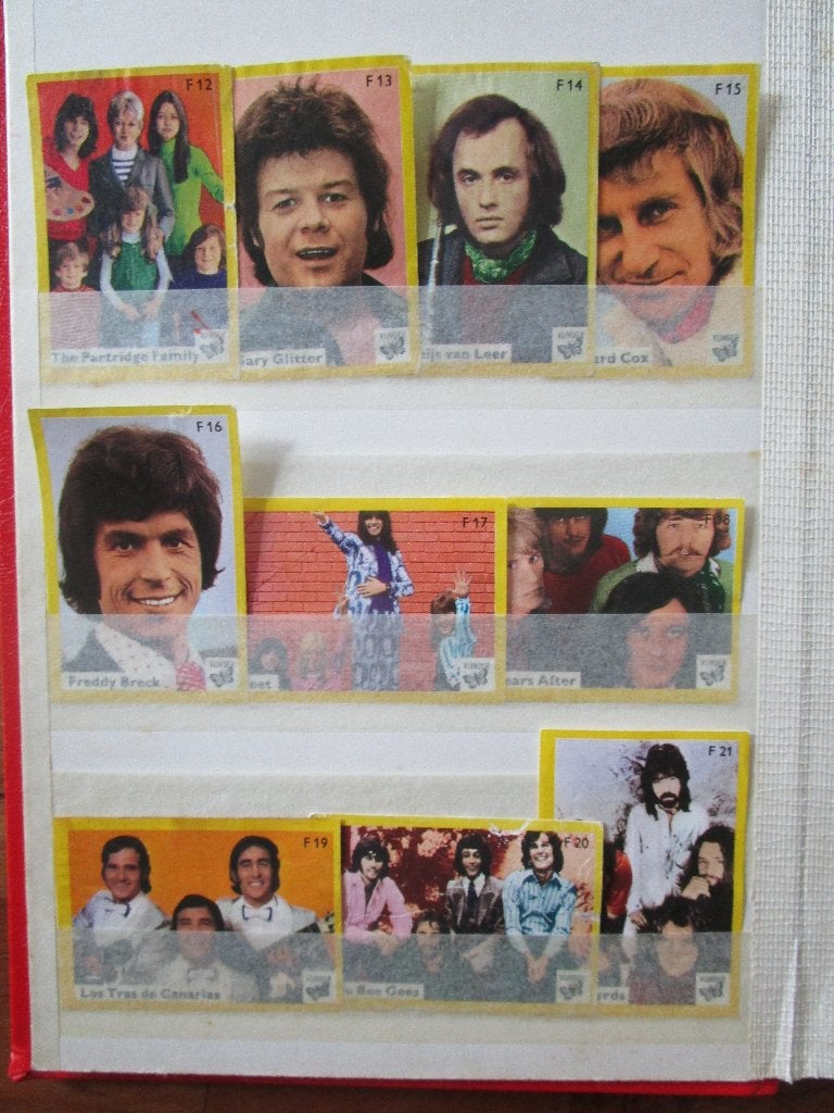 Lucifer merken Artiesten 1974 & 1976 Vlinderlucifers, Ophalen of Verzenden, Zo goed als nieuw, Luciferdoosjes of -merken