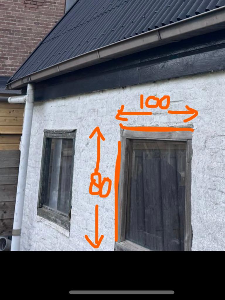 Gezocht 2e kans 2x kozijn 80x100cm, Ophalen, Gebruikt, Raamkozijn, Minder dan 75 cm