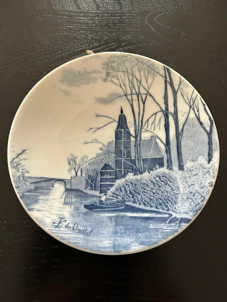 Wandbordje van Delfts blauw, Antiek en Kunst, Antiek | Wandborden en Tegels, Ophalen of Verzenden