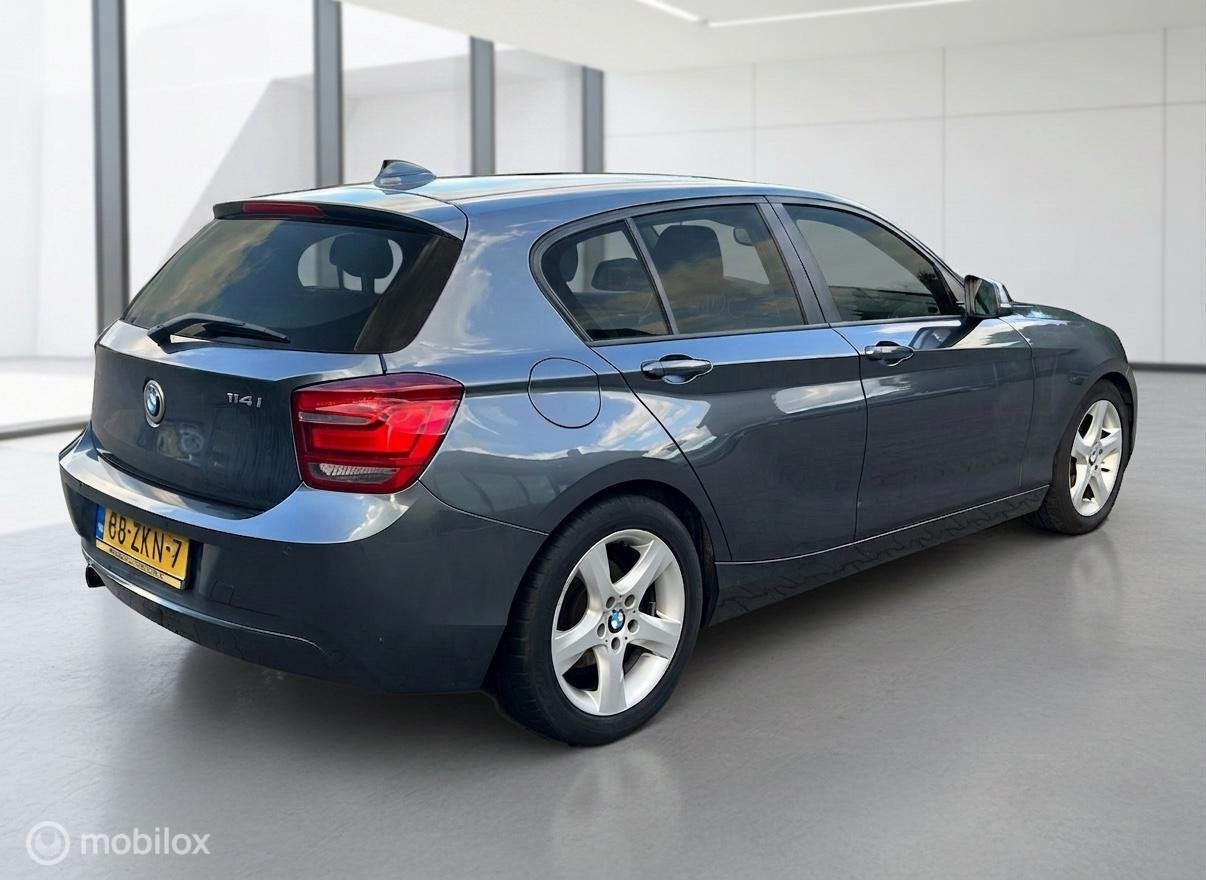 BMW 1-serie 114i EDE Business+Airco|Leder|Xenon, Auto's, 1-Serie, Euro 5, Achterwielaandrijving, Gebruikt
