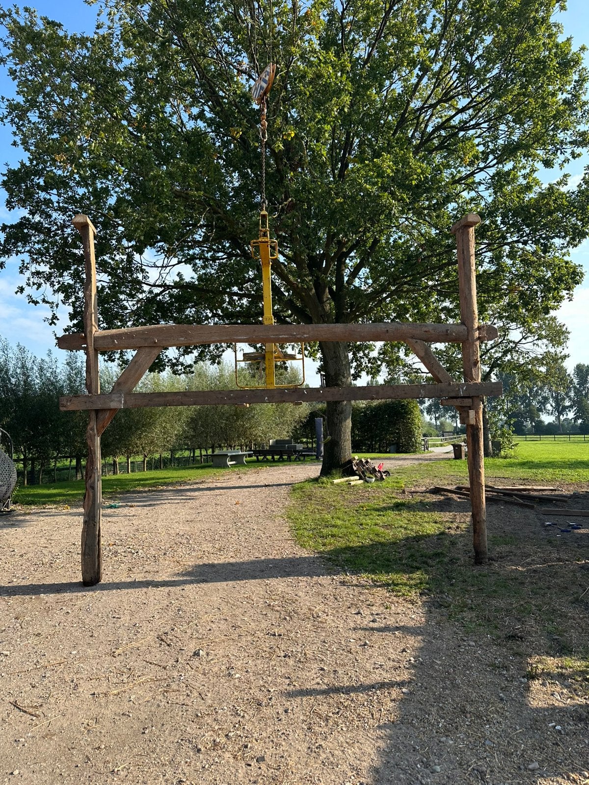2 houten gebinten, Ophalen, Gebruikt, Overige houtsoorten, Balk