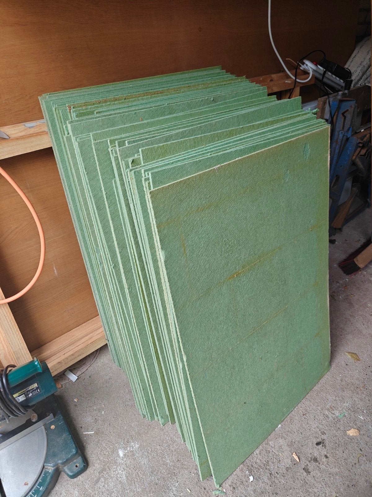 Groene ondervloer platen 85x59 cm - 54 hele platen, Doe-het-zelf en Verbouw, Vloerdelen en Plavuizen, Overige materialen, 30 cm of meer