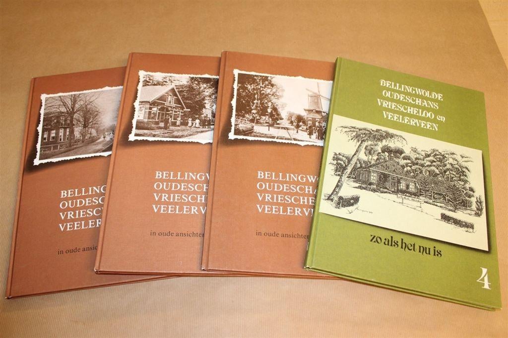 Bellingwolde Oudeschans Vriescheloo Veelerveen - 4 delen, Boeken, Ophalen of Verzenden, Zo goed als nieuw