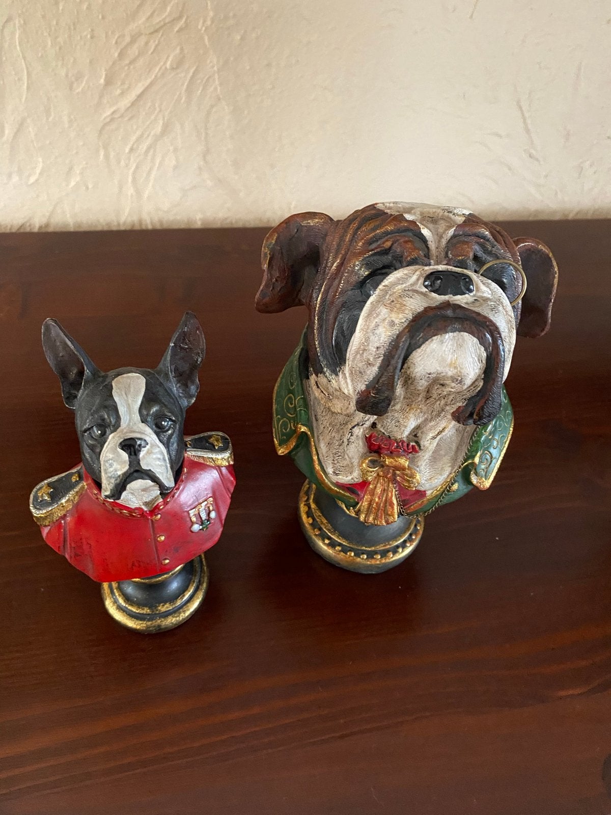 hondenbeeldjes Baroque Bulldog en Franse Bulldog, Verzamelen, Beelden en Beeldjes, Ophalen of Verzenden, Gebruikt, Dier
