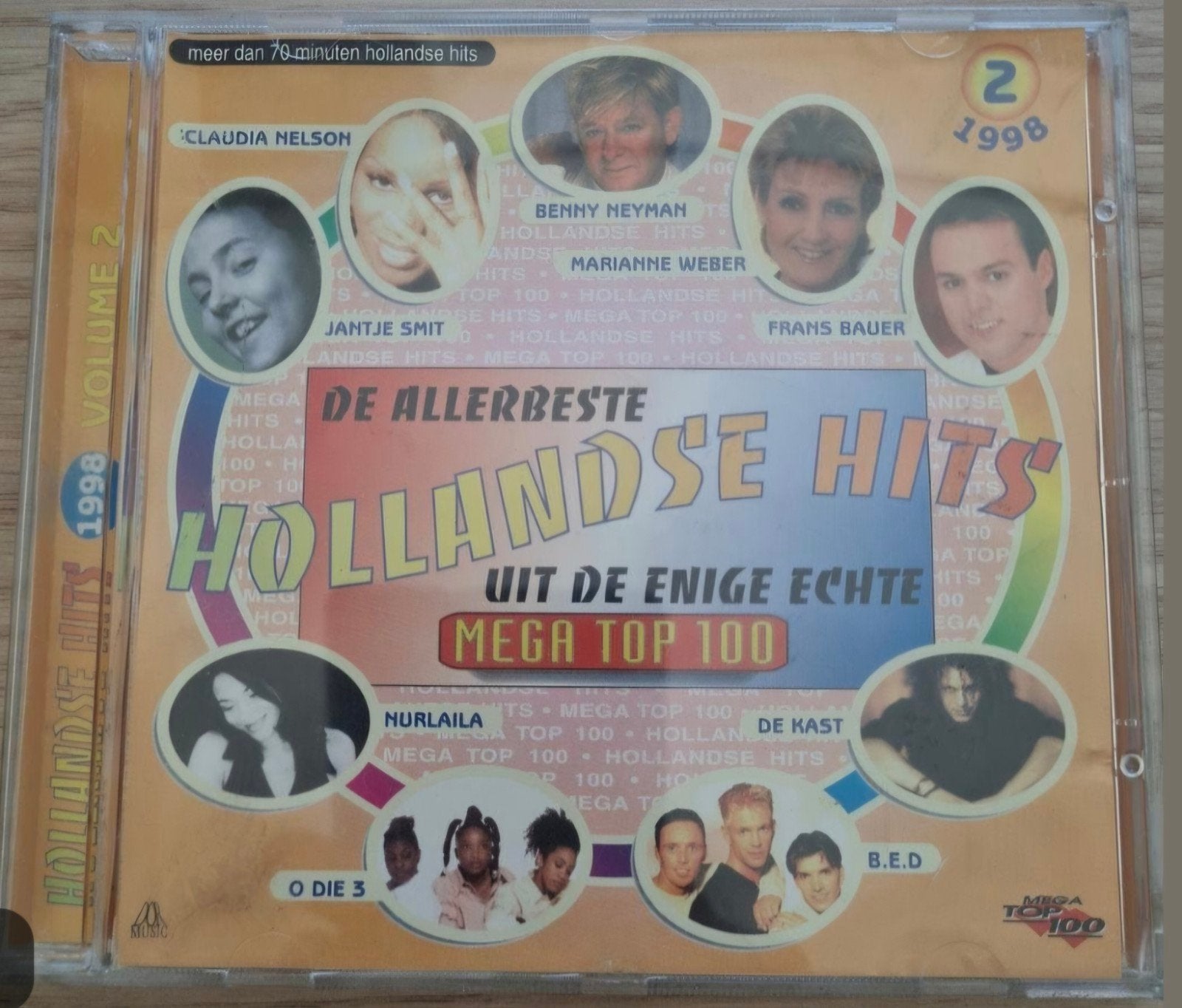 De Allerbest Hollandse Hits Mega Top 100 Volume 2 1998 CD, Cd's en Dvd's, Cd's | Nederlandstalig, Ophalen of Verzenden, Gebruikt