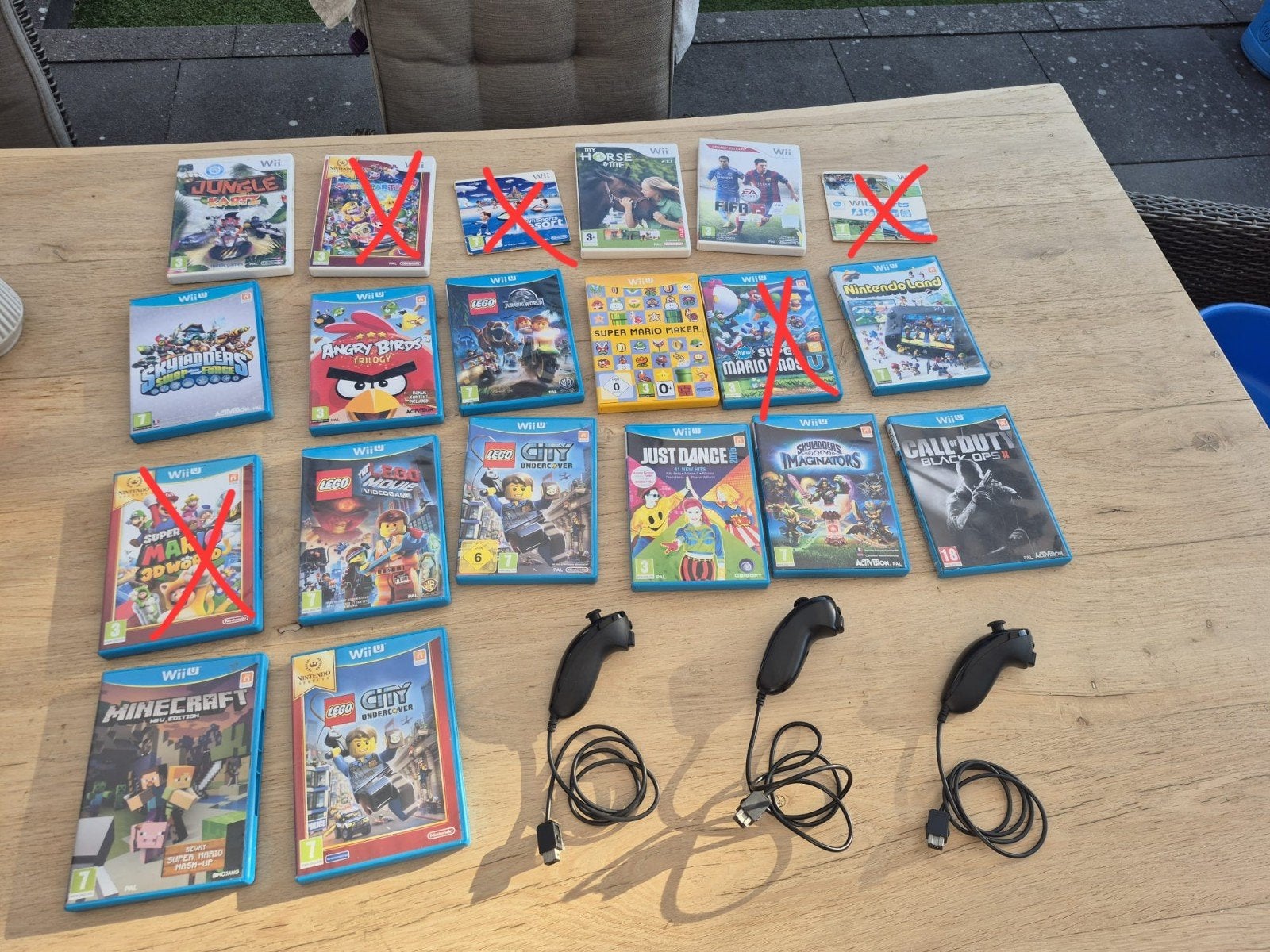 Wii U Spellen en  nunchucks, 3 spelers of meer, Ophalen, Vanaf 3 jaar