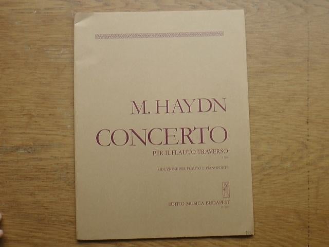 Haydn - concerto voor dwarsfluit en piano, Muziek en Instrumenten, Gebruikt, Klassiek, Dwarsfluit of Piccolo, Ophalen of Verzenden